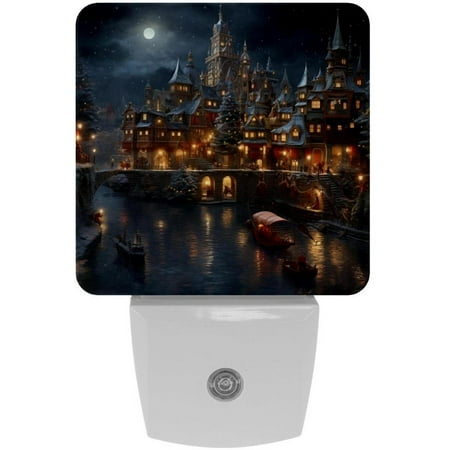 

Christmas retro LED Square Night Lights - Stylish and Energy-Efficient Lighting Solution for Your Room - for Nighttime Illumination and Ambiance