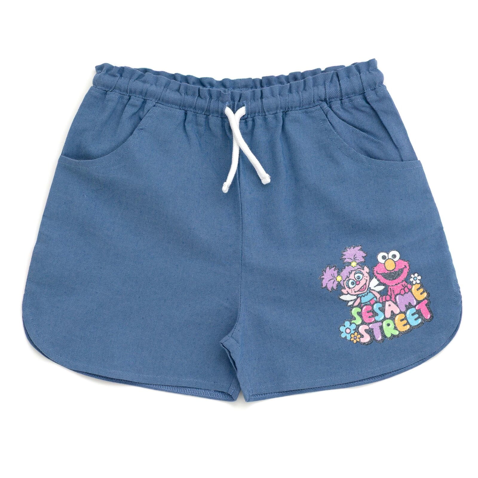 Sesame Street Elmo Cookie Monster Abby Cadabby T-Shirt and Chambray Shorts Outfit Set Infant to Little Kid