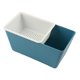 thumbnail image 4 of Organizador de almacenamiento de alimentos, escurridor de cocina, frutero desmontable de doble capa para refrigerios Azul, 4 of 9