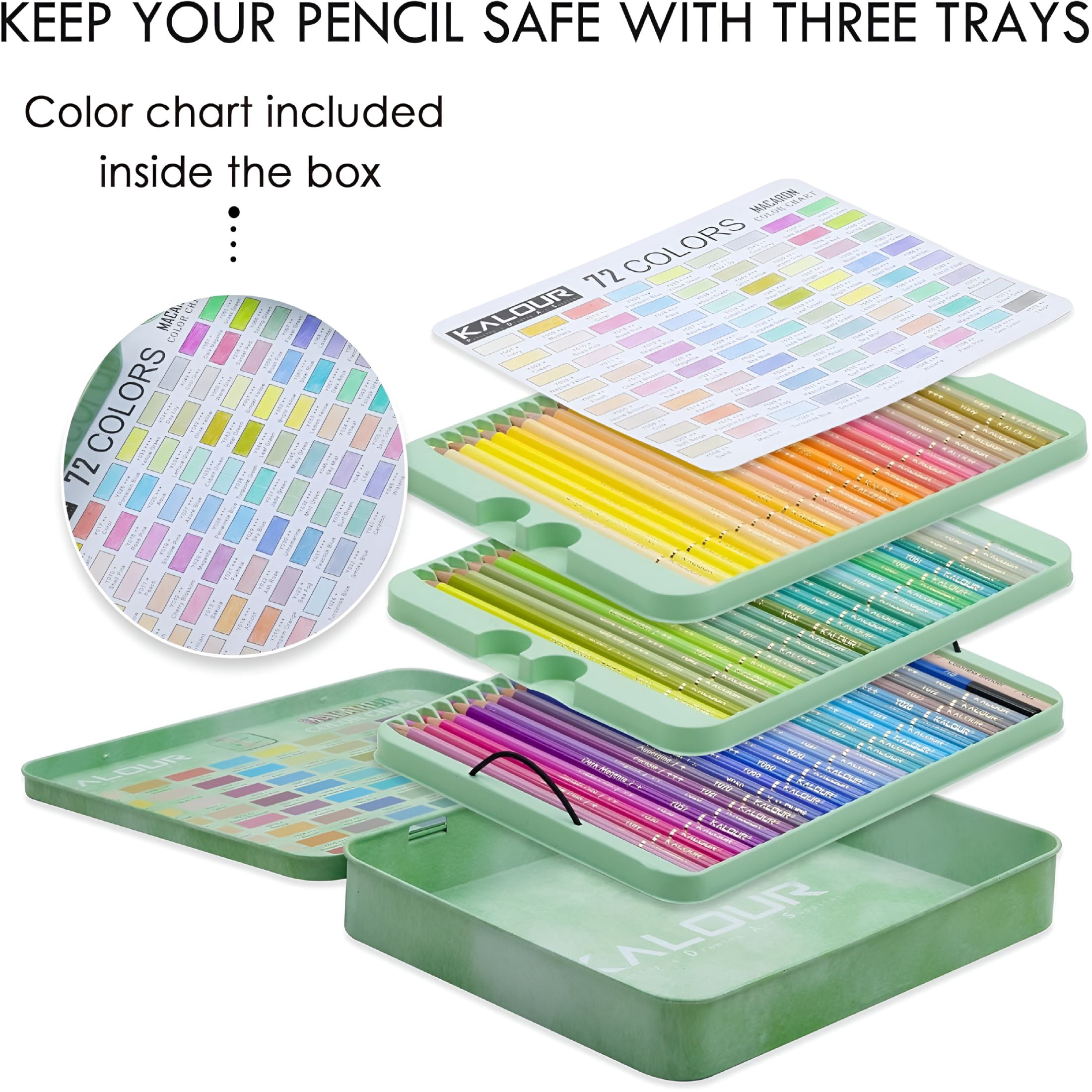 CCOCC 72+2 Count Macaron Pastel Colored Pencils for Adult Coloring Books,Artists Soft Core,Ideal for Drawing Blending Shading,Coloring Pencils Set Gift for Adults Beginners