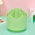 thumbnail image 2 of WEISIPU 360-Degree Rotating Pen Holder Desktop Organizer 6 Grids Pencil Holders Stationery Makeup Brush Holder Storage Box, 2 of 5
