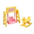 thumbnail image 3 of arctrm 1/12 Swing and Rocking Horse Toy Mini Playground Equipment Toy Pretend Fairy for yellow, 3 of 10