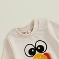 thumbnail image 5 of Okbabeha Toddler Baby Girl Boy Thanksgiving Outfits 3 6 9 12 18 24Month 2t 3t Turkey Sweatshirt Top+Pant Fall Clothes Set, 5 of 8