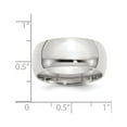 thumbnail image 3 of Solid 925 Sterling Silver 10mm Men's Comfort Fit Size 7.5 Plain Classic Wedding Band Ring, 3 of 4