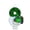 H, variant on Number One Shaped Glitter Candle with Soccer Field and Ball Design for Birthday Party Decorations Cake Topper Supplies