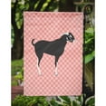 thumbnail image 3 of Black Bengal Goat Pink Check Flag Garden Size, 3 of 3