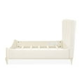 thumbnail image 5 of La Terrazza King Chenille Panel Bed - Creamy Pearl, 5 of 14