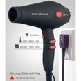 thumbnail image 5 of YBQF Ionic Hairdryer for Salon 2200W | Professional Hair Blow Dryer | Blast Turbo 6900 Soft Touch Black, 5 of 5