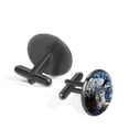 thumbnail image 2 of Rhino Stylish Silver Stainless Steel Shirt Cufflinks for Formal Attire - Classy Men's Accessories for Work or Special Occasions, 2 of 6