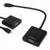 HDE Micro HDMI Male to VGA Female Adapter Video Converter Cable for Tablets Laptops Other Micro HDMI Devices