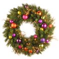 thumbnail image 1 of 30â€ Pre-Lit Kaleidoscope Artificial Christmas Wrea, 1 of 4