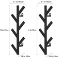 thumbnail image 4 of Paquete de 2 percheros verticales para colgar en la pared, estante vertical de metal para sombreros, chaquetas, bolsos, entrada y recámara, 4 of 4