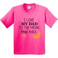 thumbnail image 3 of Inktastic I Love My Dad to the Moon and Back Youth T-Shirt, 3 of 5