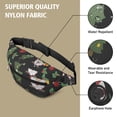 thumbnail image 5 of Fanny Pack Black Christmas Gnome and Gift Pattern Waist Pack Bag,Running Cross Bag,Waterproof Large Fanny Packs for Women Men for Travel Running Hiking Cycling, 5 of 6
