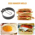thumbnail image 2 of Pack Of 6 Fried Egg Mould Stainless Steel Egg Ring Pancake Mould, 2 of 5