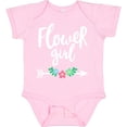 thumbnail image 3 of Inktastic Flower Girl with Arrow and Flowers Girls Baby Bodysuit, 3 of 5