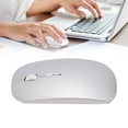 thumbnail image 1 of Mouse, Lightweight Long Endurance Rechargeable Wireless Mouse Anti Slip Scroll  for  Air Pro Black,Silver, 1 of 7