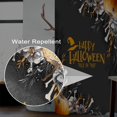 thumbnail image 3 of Halloween Shower Curtain 72x72inches Rose Flowers Pumpkins Shower Curtain Set with Hooks Black Grey Leaves Spider Net Waterproof Fabric Shower Curtains for Bathroom, 3 of 6
