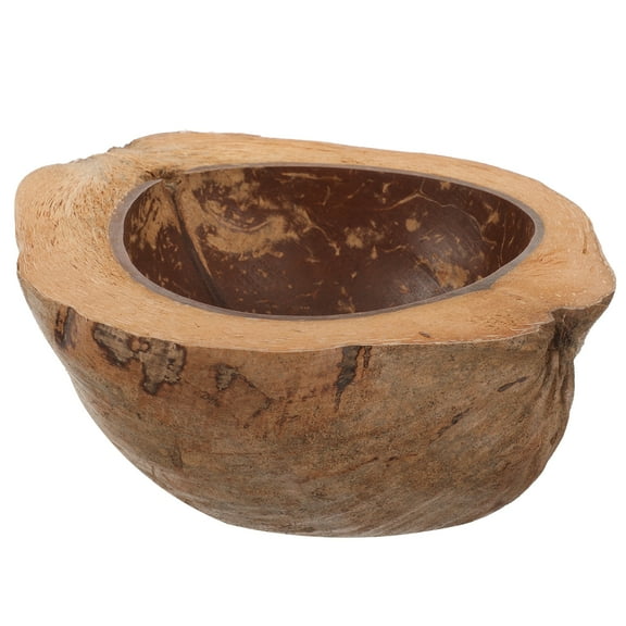 Natural Coconut Shell Scented Candle Cup Hainan Old Bowl Dried Fruit Plate Wooden Bowls Food Restaurant Decor