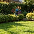 thumbnail image 6 of Outdoor Iron Windmill Garden Decor – Three-Tier Rotating Metal Yard Ornament for Courtyard, Balcony, and Villa, 6 of 6