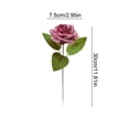 thumbnail image 3 of Singles Artificial Rose Stems With Leaves And Wedding Bouquet Decorative Florals Accents And Faux Flower Available In 5 Colors, 3 of 6