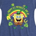 thumbnail image 3 of SpongeBob SquarePants - Happy St. Patricks Day - Girls Fit And Flare Cap Sleeve Dress, 3 of 5