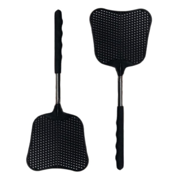 Vruelia 2PC Telescopic Fly Swatters, Durable Fly Swatter Heavy Duty Set, Telescopic Flyswatter