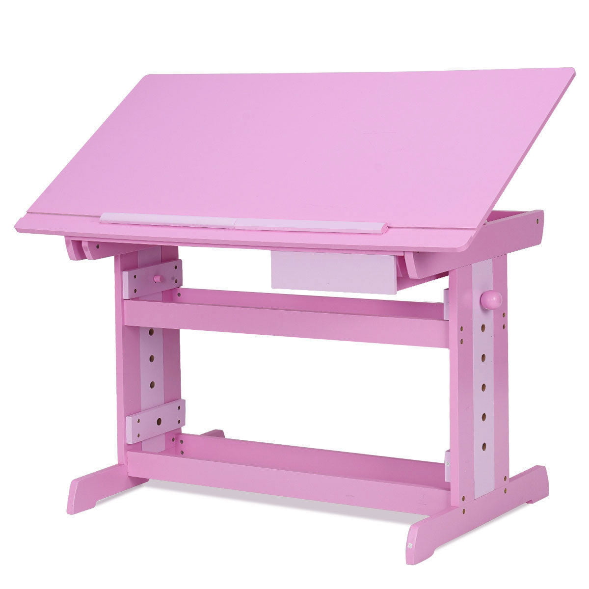 Wooden Adjustable Art Drafting Table with Drawer - Walmart.com