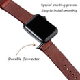 thumbnail image 4 of Vintage Leather Bands Compatible with Apple Watch Band 38mm 40mm 41mm 42mm 44mm 45mm,Genuine Leather Retro Strap Compatible for Men Women iWatch SE Series 7/6/5/4/3/2/1, 4 of 5
