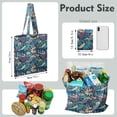 thumbnail image 2 of Botanical Jungle Leaves Shopping Bag - Spacious, Foldable & Eco-Friendly Reusable Tote, 2 of 5