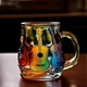 thumbnail image 3 of 3D Guitar Coffee Mug, Colorful Musical Design Glass Cup, Music Lover Gift, Collectible Drinkware, 3 of 5