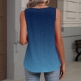 thumbnail image 6 of Qwertyu Womens Tank Tops V Neck Ruched Cute Summer Tops Loose Fit Casual Sleeveless Beach Vacation Clothes for Woman 2026 Dark Blue 2XL, 6 of 6