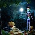 thumbnail image 4 of Mom's Best Decoración colgante de Halloween con luces y viento volador para exteriores, 4 of 9