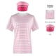 thumbnail image 1 of Barbie camiseta de manga corta a rayas rosa + sombrero disfraz de Halloween Cosplay, 1 of 4