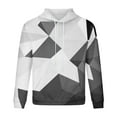 thumbnail image 3 of Lilgiuy Men's Hoodie Non Positioning Geometric Print Pullover Casual Long Sleeved Top Sweatshirts for Dating Wedding, 3 of 4