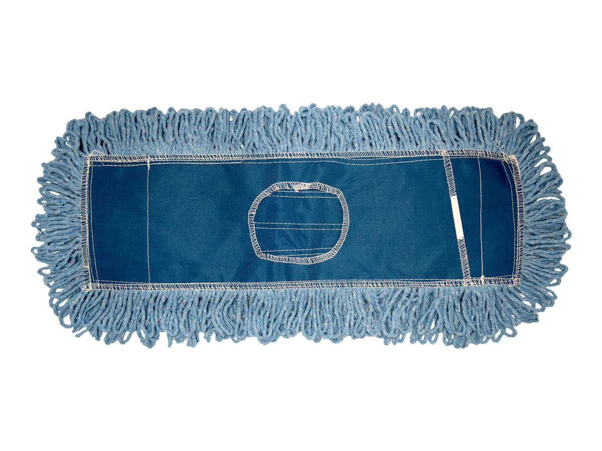 Boardwalk Looped-End Dust Mop Kit 24 x 5 60" Metal/Wood Handle Blue/Natural 