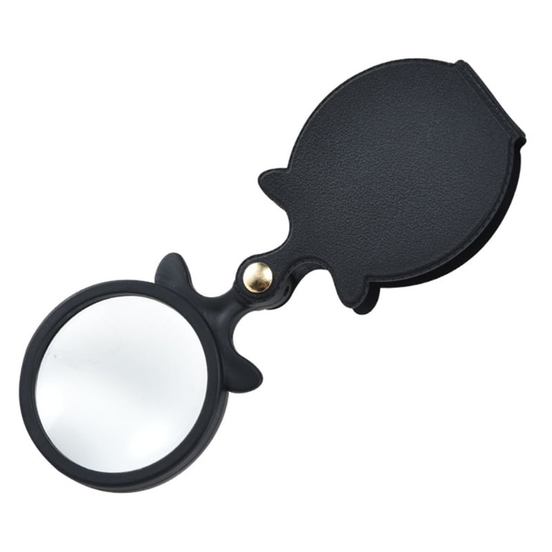 1x Mini 10X Magnifying Glass Folding Pocket Magnifier Bigeye Glass Loupe Jewelry 