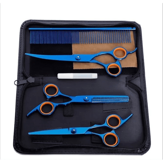 Kit 4 Tijeras Estilista Malubero De Acero Inoxidable Malu1562