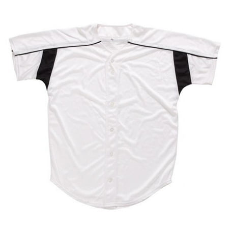 2500W-0601-XXL Womens Faux Full-Button, White - 2X-Large