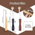 thumbnail image 2 of 3Pcs 3 Styles Tracing Wheel Sewing Tool Professional Stitch Marking Spacer Needle Point Tracing Wheel Wood and Iron Pounce Wheels for Sewing Patterns Arts and Leather Paper Crafts DIY, 2 of 6