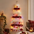 thumbnail image 5 of Hanging Christmas Tree with Lights, Wall Hanging Christmas Decoration, Tinsel Christmas Tree Wall Decor for Small Spaces, Apartment Indoor Holiday Decoration, 5 of 8