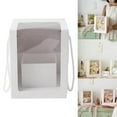 thumbnail image 2 of Flower Gift Paper Packaging Boxes Clear Cupcake Boxes Individual with Window Wedding Baby Shower Favors S white, 2 of 8