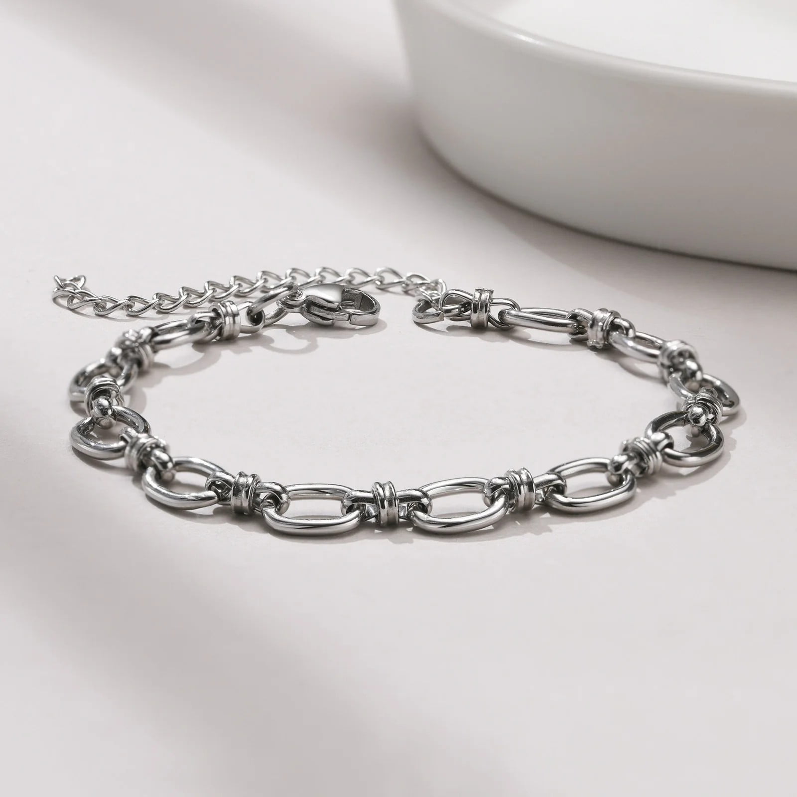 2Pcs 14K White Gold Cross Religious Christian Bracelets for Men Boys,Wristband Jewelry,Gifts for Him