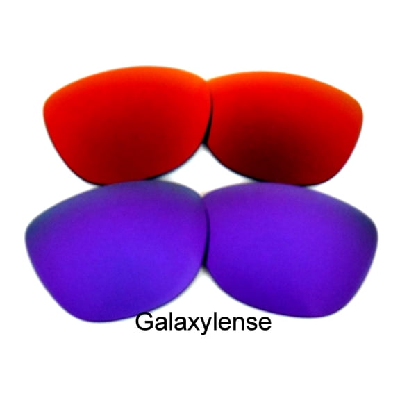 Galaxy Replacement Lenses for Oakley Frogskin Red & Purple