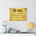 thumbnail image 7 of Scripture Walls  My Son Proverbs 1:8  Scripture Bible Verse Canvas Christian Wall Art Ready to Hang Unframed, 7 of 7
