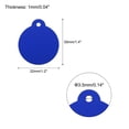 thumbnail image 2 of Round Laser Engraving Blanks Tags, Stamping Blank Tag Dog ID Tag, Blue Blank Tag for Pet, Craft Tag, 25pcs, 2 of 6