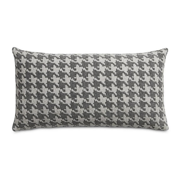 Moonbeam Georgia 13" x 24" Chenille Pillow - Dove Gray in Set of 2