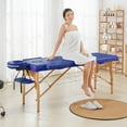 thumbnail image 5 of Spa Massage Table 24 Inch Foldable Lash Bed, Adjustable Height & Headrest, Tool-Free Setup for Beauty Salon Home Clinic, Non-Woven Carry Bag, Blue, 5 of 5