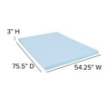 thumbnail image 6 of Flash Furniture Capri Comfortable Sleep 3 inch Cooling Gel Mattress Topper with CertiPUR-US Certified Memory Foam - Full, 6 of 13
