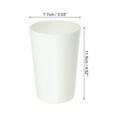 thumbnail image 4 of 2pcs Bathroom Toothbrush Tumblers PP Cup for Bathroom Kitchen Color White Black 4.52''x3.03'', 4 of 7
